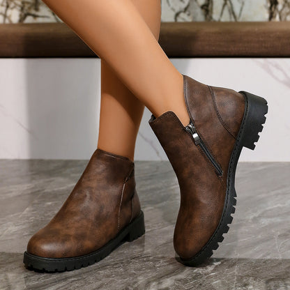 Bottines basses décontractées de style britannique